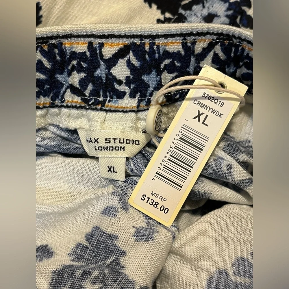 NEW Max Studio London Floral Midi Skirt NWT